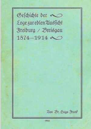 Die Freimaurerloge "zur edlen Aussicht" wurde im 18. Jahrhundert in Freiburg im Breisgau durch zahlreiche, damals prominente Bürger, wie J.G. Schlosser, dem Schwager Goethes, und weiteren Illuminatenmitgliedern gegründet. Dieses Buch der Geschichte der Freimaurerloge "zur edlen Aussicht" in Freiburg/Brsg. beschreibt, von ihrem Stuhlmeister geschrieben, den Zeitraum von 1874 bis 1914 und beinhaltet die Zeit der absoluten Blüte der Loge bis zum Beginn des ersten Weltkrieges. Durch die Schenkung des Liquidators der Loge an die Universitätsbibliothek 1935 hat ein Exemplar die Bücherverbrennung überlebt und ist dort noch heute im Original vorhanden. In dieser Neuausgabe wird der alte, in gotischer Fraktur geschriebene Text in lateinischer Schrift durch zahlreiche Bilder ergänzt, die aus jener Zeit noch vorhanden sind.