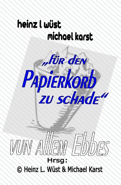 Es liegt nahe zu glauben, dass alle Men-schen auf die teilweise seltsamste Art und Weise miteinander verknüpft zu sein schei-nen. Geschichten von Menschen wie er und sie. Oder doch ganz anders…. Aber wieder mal schräg, absurd und humorvoll, doch schlimmer geht’s immer. Turbulenzen, Witz und Widersinn, ja, „Kindheit, Jugend und Alter schützen vor Torheit nicht“. Aber mitten aus dem Leben. Ähnlichkeiten mit lebenden oder verstor-benen Personen sind nicht auszuschließen. Urpfälzisch, etwas schräg und unglaublich vielfältig sind die Werke der beiden Pfälzer Autoren Heinz Ludwig Wüst und Michael Karst.