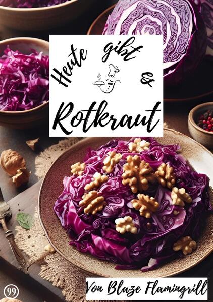 In 'Heute gibt es - Rotkraut' entführt Sie der Autor Blaze Flamingrill in die vielseitige Welt dieses köstlichen Gemüses. Mit 30 einzigartigen Rezepten, von klassischem Rotkraut bis zu exotischen Kreationen mit Chili und Schokolade, erleben Sie unvergessliche kulinarische Momente. Das Buch bietet zudem interessante Einblicke in die Herkunft und Geschichte des Rotkrauts sowie nützliche Tipps und Tricks für die Zubereitung. Lassen Sie sich von den festlichen Variationen inspirieren und zaubern Sie das ganze Jahr über köstliche Rotkrautgerichte. Ein Muss für alle, die ihre Küche um diese facettenreiche Beilage bereichern wollen.