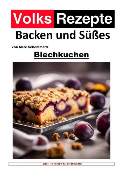 Blechkuchen sind seit jeher ein fester Bestandteil der deutschen Backtradition und erfreuen sich großer Beliebtheit. Mit ihrem charakteristischen rechteckigen Format, das perfekt auf ein Backblech passt, sind sie ideal für Familienfeiern, gesellige Zusammenkünfte oder einfach nur für den süßen Genuss im Alltag. Die Vielfalt an Kombinationsmöglichkeiten von Teig, Früchten und Füllungen macht Blechkuchen zu einer wahren Gaumenfreude. In diesem Buch finden Sie insgesamt 30 ausgewählte Rezepte für ein Backblech in der Größe 40x30cm. Von klassischen Apfelkuchen mit Streuseln bis hin zu exotischen Kreationen wie dem Kokoskuchen mit Limettencreme ist für jeden Geschmack etwas dabei. Jedes Rezept wurde von mir sorgfältig aufbereitet, um Ihnen ein gelingsicheres Backergebnis zu garantieren. Damit Sie Ihre Blechkuchen perfekt zubereiten können, habe ich zudem eine Reihe von nützlichen Tips und Tricks für Sie zusammengestellt. Erfahren Sie, wie Sie den Teig optimal vorbereiten, welche Früchte sich besonders gut eignen und wie Sie Ihre Kreationen ansprechend dekorieren können. Darüber hinaus gebe ich Ihnen Empfehlungen für das passende Zubehör, um das Backen von Blechkuchen zu einem unkomplizierten und angenehmen Erlebnis zu machen. Ich hoffe, dass Sie beim Lesen und Ausprobieren der Rezepte in diesem Buch genauso viel Freude haben werden wie ich bei der Erstellung. Lassen Sie sich von den vielfältigen Aromen und süßen Verführungen der Blechkuchen inspirieren und begeistern Sie Ihre Familie und Freunde mit selbstgebackenen Köstlichkeiten.