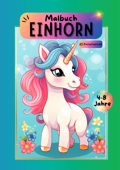 „Magische Einhorn- Abenteuer: Ein bezauberndes Malbuch für Kinder ab 4 Jahren im Cartoon- Stil“ Willkommen in der fabelhaften Welt der Einhörner! Dieses bezaubernde Malbuch ist speziell für Kinder ab 4 Jahren entwickelt worden, die sich nach einem magischen Abenteuer im Cartoon- Stil sehnen. Die Seiten dieses Buches sind gefüllt mit niedlichen Einhorn- Illustrationen, die die Fantasie deines Kindes entfesseln und seine künstlerische Ader fördern. Die kinderfreundlichen Illustrationen sind so gestaltet, dass sie perfekt auf die Altersgruppe von 4 Jahren und älter zugeschnitten sind. Dieses Malbuch ist ideal für gemütliche Stunden zu Hause, im Kindergarten oder auf Reisen. Eckdaten: 70 Seiten, A5 Einzigartig & individuell Wunderschöne Motive, die einfach Spaß machen Weniger Durchscheinen durch einseitig bedruckte Ausmalseiten Neutrale Rückseiten Perfekte Geschenkidee