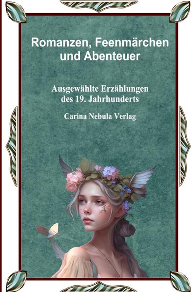 Ein Band von 12 Erzählwerken zu mystischen und romantischen Themen, auch zu innererer Energetik und zu Feenkontexten. 212 Seiten, Cover matt, Papier creme- weiß. Mit den Autor*inn*en Ludwig Tieck, Caroline Auguste Fischer, E.T.A Hoffmann, Luise Büchner, Novalis, Joseph Sheridan Le Fanu, Friedrich Hebbel, Rosa Mayreder, William Butler Yeats, Heinrich Seidel, Carmen Sylva, Joseph von Eichendorff. Herausgeber: Peter Reinen, Carina Nebula Verlag. Der Herausgeber hat eine Art unterhaltsame Lesereise zusammengestellt. Hierbei geht es nicht nur um romantische Verwirklichungen, sondern auch um emotionale Kritik, um Seelenfragen und um die Art von Pädagogik, die früher aus der "Ratgebung der Feen" literarisch entstand. Das Buch ist geeignet für Leser*inn*en ab 14 Jahren. Die Rechtschreibung wurde angepasst, jedoch wurden einige werkgetreue Altworte belassen. Stichworte: Romantik, Literatur, Erzählung, Mystik, Kurzgeschichte. 19. Jahrhundert, Feen, Liebesgeschichte, Psychologie.