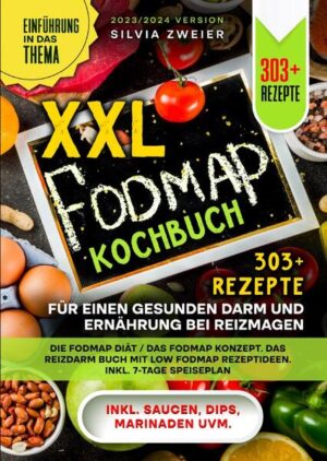 Dieses FODMAP-Ratgeber-Kochbuch ist voll von köstlichen, leicht zuzubereitenden Rezepten! Mit über 303+ Rezepten zur Auswahl, finden Sie in diesem Kochbuch bestimmt das, wonach Sie suchen... FODMAP steht für… "fermentierbare Oligo-, Di-, Monosaccharide und Polyole". Dies sind kurzkettige Kohlenhydrate, die resistent gegen Verdauung sind. Anstatt in Ihren Blutkreislauf aufgenommen zu werden, erreichen sie das Äußerste Ende Ihres Darms, wo sich die meisten Darmbakterien befinden. Ihre Darmbakterien verwenden diese Kohlenhydrate dann als Treibstoff, produzieren Wasserstoffgas und verursachen bei empfindlicheren Personen Verdauungssymptome. FODMAPs ziehen auch Flüssigkeit in Ihren Darm, was zu Durchfall führen kann. Obwohl nicht jeder empfindlich auf FODMAPs reagiert, ist dies bei Menschen mit Reizdarmsyndrom sehr häufig. Kann eine Low-FODMAP-Diät mein IBS heilen? Während eine Low-FODMAP-Diät Ihre Symptome lindern kann, wird diese Diät nicht als Heilmittel für Reizdarmsyndrom (IBS) angesehen. FODMAPs können die Symptome vorübergehend verstärken, wenn sie aufgrund der Zunahme der Gasproduktion und der Wasserversorgung im Darm verzehrt werden. Untersuchungen haben ergeben, dass etwa 3 von 4 Personen mit IBS eine signifikante allgemeine Verbesserung ihrer Symptome feststellen konnten, wenn sie eine Low FODMAP-Diät einhielten. Ernährung ist ein Ansatz, der bei manchen Menschen zur Verbesserung der IBS-Symptome beitragen kann. (mehr Informationen finden Sie im Buch) Sie sind auf der Suche nach … ✅ 303+ leckere Rezepte (u.a Frühstück, Fleischgerichte, Fischgerichte, Suppen, Salate, Snacks, Desserts uvm.) ✅ Einführung in das Thema ✅ Den richtigen Zutaten ✅ Inklusive 7-Tage-Ernährungsplan ✅ Inklusive Saucen, Dips & Marinaden uvm. Leckere Gerichte und gute Anhaltspunkte gefällig? Dann greifen Sie jetzt zu!