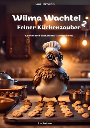 Tauche ein in die kulinarische Welt von Wilma Wachtel und entdecke feine Köstlichkeiten, mit denen du deine Freunde begeisterst! Im „Feinen Küchenzauber“ nimmt dich die liebenswerte gefiederte Meisterköchin mit auf eine verlockende Reise, bei der ihre zarten und delikaten Wachteleier die unangefochtene Hauptrolle spielen. Weil Liebe bekanntlich durch den Magen geht öffnet Wilma dir die Tore zu ihrer kulinarischen Schatzkammer und entführt dich auf eine geschmackliche Reise der Extraklasse. Außerdem erklärt sie dir, warum die winzigen Naturwunder nicht nur den Gaumen verzaubern, sondern auch wahre Powerpakete voller Nährstoffe, Proteine und Vitamine sind und für diejenigen mit Histamin-Allergien den Schlüssel zu unbeschwerten Genussmomenten darstellen. Die einzigartige Nährstoffzusammensetzung machen Wachteleier zu einer wertvollen Bereicherung für eine gesunde Ernährung. Entdecke die Vielseitigkeit der Wachteleier und lerne, wie du diese kleinen Energiepakete kreativ einsetzen kannst. Ob herzhaft oder süß, die Möglichkeiten sind schier endlos. Schlemme dich durch die Seiten und entdecke, wie du mit einer Prise Wachtelzauber deine Fähigkeiten als Küchenfee auf ein neues Level heben kannst. Wilma Wachtels Feiner Küchenzauber ist nicht nur einfach ein Koch- und Backbuch für Wachtelfreunde, sondern eine Einladung zum Experimentieren mit neuen Genüssen. Lasse dich von Wilmas Leidenschaft anstecken und erlebe, wie Wachteleier deine Küche in einen Ort der kulinarischen Magie mit Liebe und Leidenschaft für das Kochen und Backen verwandeln. Willkommen in Wilmas Welt - hier wird Kochen zum Abenteuer!