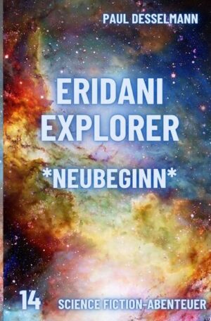 Herzlich willkommen im 14.Band der Eridani Explorer-Reihe Nach über drei Jahren des Umherirrens ist es der Crew der Galaxy Friend endlich gelungen, eine lebensfreundliche neue Heimatwelt zu finden. Diese gilt es nun zu erobern, doch die Mannschaft möchte das gerne mit friedlichen Mitteln erreichen. Leider stellt sich aber bald heraus, dass die Ureinwohner eigene Konflikte mit Gewalt untereinander austragen, sodass dieser Traum schnell in Gefahr gerät. Zudem merkt man sehr bald, dass der Teil ihrer Crew fehlt, den man an der Elektryon-Raumstation zurückgelassen hat. Somit muss die Kommandantur sich ernste Gedanken machen, ob diese nun noch zu halten ist. Wir sehen also, es gibt viele schwierige Entscheidungen zu treffen und wir sind gespannt, was die Zukunft für unsere Freunde bereithält. Paul Desselmann wünscht viel Spannung auf den folgenden Seiten