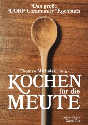 Rollenspiel und Essen - das gehört irgendwo einfach zusammen. Man trifft sich mit seinen Freunden, man sitzt gemeinsam über Stunden an einem Tisch und man rettet nicht nur die Welt, man wird vermutlich auch früher oder später mindestens ein leichtes Hüngerchen verspüren. Gutes Essen Auf den Seiten dieses Büchleins finden sich über 60 Rezepte - eingesendet von der großartigen Community der DORP. Es ist eine Fundgrube der genussvollsten Gaumenfreuden, der schmackhaftesten Schlemmereien und der feinsten Fressalien der deutschen Rollenspielszene. Doch es ist noch so viel mehr! Gutes Tun Aller Erlös dieses Büchleins, digital wie gedruckt, kommt einem guten Zweck zu. Welchem, fragt ihr? Das entscheidet ihr gemeinsam mit uns, jeweils im Dezember im Rahmen der großen DORP- und DORPCast-Jahresumfrage. Ganz gleich ob ihr kulinarisch kultiviert kochen oder einfach nur schwungvoll schlingen wollt - in jedem Falle könnt ihr dabei zudem noch etwas Gutes tun!