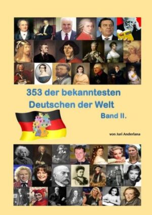 Also, archäologischen Daten zufolge waren die von den deutschsprachigen Völkern besetzten Gebiete bereits vor 200.000 bis 600.000 Jahren besiedelt. „Geschichte wird gemacht von Menschen!“ Zu dieser Zeit jedoch, gab es wahrscheinlich keine herausragenden Persönlichkeiten bzw. wurden ihre Namen, von den Geschichtsschreibern nicht bis in unsere Zeit überliefert worden, wie beispielsweise der Name des Erfinders des Rades oder des Pfeils und Bogens... Von den erhaltenen Daten jedoch sind uns die letzten ca. 1500 Jahre recht detailliert bekannt, woraus sich schließen lässt, dass die deutschsprachigen Gebiete schon fast immer durch und durch von talentierten Persönlichkeiten wie Schriftstellern, Philosophen, Künstlern, Musikern, Sportlern, Wissenschaftlern, (Physikern, Mathematikern, Chemikern, Astronomen), Erfindern und Politikern reich geprägt waren. Viele Deutsche sind heute auch unter den Nobelpreisträgern vertreten. Es gibt heutzutage fast keinen Menschen in der zivilisierten Welt mehr, der den Bach, Beethoven, Ohm, die Gebrüder Grimm, den Albrecht Dürer, oder Albert Einstein, Clara Schumann oder Goethe nicht kennt. Die Liste ist lang und unwahrscheinlich interessant. Deswegen habe ich mir Mühe gemacht, ein Paar der interessantesten Repräsentanten der deutsch/germanischen Geschichte zusammen zu suchen, um kurz darüber zu berichten. Damit will ich nur einen groben Überblick über die Umfangreiche deutsch/germanische Geschichte verschaffen. Und möglicherweise wird es, bei den einen oder den Anderen, ein Wenig mehr Respekt und Zuneigung für die Geschichte dieses noch recht jungen (am 18.Januar 1871 von Otto von Bismarck gegründeten) Landes hervorrufen.