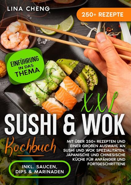 Dieses Sushi-Wok-Kochbuch ist voll von köstlichen, leicht zuzubereitenden Rezepten! Mit über 250+ Rezepten zur Auswahl, finden Sie in diesem Kochbuch bestimmt das, wonach Sie suchen... Sushi… …ist wirklich eine Delikatesse. Die Schönheit von Sushi liegt in seiner Frische und Einfachheit - aber für einen Sushi-Neuling können unbekannte Wörter (was ist Uramaki?) und Fragen der Etikette (Stäbchen oder Hände?) einschüchternd wirken. Wenn Sie neu in der Welt der Sushi sind, kann der erste Besuch in einem Sushi-Restaurant überwältigend sein. Wie findet man sich in der Speisekarte zurecht? Welche verschiedenen Arten von Sushi-Rollen gibt es? Was können Sie erwarten, wenn Sie Sushi bestellen, und wie sollten Sie es essen? Was macht man mit dem Wasabi und dem eingelegten Ingwer? Wie viel Sojasauce sollte man in sein Gericht geben? Ganz gleich, ob Sie auf einer Reise nach Japan die Heimat von Sushi besuchen, als Gast bei jemandem zu Hause Sushi essen oder in einem Sushi-Restaurant essen, es gibt keinen Grund zur Sorge. Die meisten Menschen, die sich mit Sushi auskennen, helfen Ihnen gerne weiter, wenn Sie unsicher sind, was Sie tun sollen. Wenn Sie mehr wissen möchten, finden Sie in diesem Buch alles, was Sie über Sushi wissen müssen. Mit diesen Informationen werden Sie im Handumdrehen zum Sushi-Experten. (mehr Informationen finden Sie im Buch) Sie sind auf der Suche nach … ✅ 250+ leckere Sushi & Wok Rezepte (u.a. Sashimi, Nigiri, Inaki, Chirashi, Temari, Maki- Rollen allgemein eine Vielzahl an Fischergerichten, Fleischgerichten, Dumplings & Frühlingsrollen, Suppen. Desserts uvm.) ✅ Kurze Einführung in das Thema ✅ Den richtigen Zutaten zum Kochen ✅ Inklusive einer Vielzahl von Saucen, Marinaden & Dips Rezepten Leckere Gerichte und gute Anhaltspunkte gefällig? Dann greifen Sie jetzt zu!