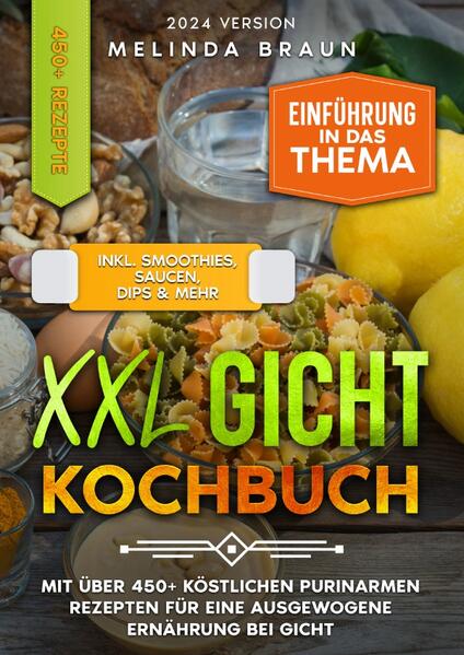 Dieses Gicht-Rezeptbuch ist voll von köstlichen, leicht zuzubereitenden Rezepten! Mit über 450+ Rezepten zur Auswahl, finden Sie in diesem Kochbuch bestimmt das, wonach Sie suchen... Gicht ist… …eine Art von Arthritis, die mit plötzlichen Schmerzen, Schwellungen und Entzündungen der Gelenke einhergeht. In den meisten Fällen ist der große Zeh von Gicht betroffen, aber auch andere Zehen, der Fuß, das Knie oder die Ferse können betroffen sein. Auch andere Körperteile können betroffen sein, aber das kommt seltener vor. Gichtsymptome oder "Anfälle" treten auf, wenn sich zu viel Harnsäure im Blut befindet. Harnsäure ist ein Abfallprodukt, das Ihr Körper auf natürliche Weise produziert. Sie wird auch bei der Verdauung bestimmter Nahrungsmittel gebildet. Wenn der Harnsäurespiegel zu hoch ist, können sich Harnsäurekristalle in den Gelenken ablagern. Dieser Prozess führt zu Schwellungen, Entzündungen und starken Schmerzen. Gichtanfälle treten in der Regel nachts auf und dauern 3-10 Tage. Bei den meisten Betroffenen treten diese Symptome auf, weil ihr Körper die überschüssige Harnsäure nicht effizient abtransportieren kann. Dadurch sammelt sich die Harnsäure an, kristallisiert aus und setzt sich in den Gelenken fest. (mehr Informationen finden Sie im Buch) Sie sind auf der Suche nach … ✅ 450+ leckere purinarme Rezepte (u.a. Frühstück, Hülsenfrüchte, Salate, Suppen, Snacks, Desserts uvm. .) ✅ Kurze Einführung in das Thema ✅ Den richtigen Zutaten zum Backen ✅ Inklusive Smoothies, Saucen, Marinaden & Dips Rezepte Leckere Gerichte und gute Anhaltspunkte gefällig? Dann greifen Sie jetzt zu!