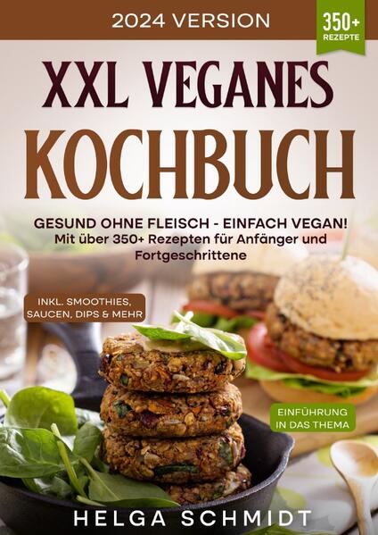 Dieses Vegane-Kochbuch ist voll von köstlichen, leicht zuzubereitenden Rezepten! Mit über 350+ Rezepten zur Auswahl, finden Sie in diesem Kochbuch bestimmt das, wonach Sie suchen... Was ist die vegane Ernährung? Eine vegane Ernährung ist ein pflanzlicher Ernährungsplan, der alle tierischen Produkte wie Fleisch, Fisch, Milchprodukte und sogar Honig ausschließt (da er von Bienen hergestellt wird, gilt er als tierisches Produkt). Ihr Cousin, der Vegetarier, ist etwas weiter gefasst und schließt Fleisch und Fisch aus, beinhaltet aber Milchprodukte und Eier. Obwohl die vegane Ernährung viele gesundheitliche Vorteile hat, bedeutet die Bezeichnung "vegan" nicht unbedingt, dass es sich um eine gesunde Wahl handelt. Eine im Journal of Nutrition veröffentlichte Studie aus dem Jahr 2021 legt beispielsweise nahe, dass der Verzicht auf tierische Lebensmittel mit einem höheren Verzehr von ultra-verarbeiteten Lebensmitteln - Fleisch- und Milchersatzprodukten aus veganen und vegetarischen Quellen - einhergeht. Um die Vorteile dieser Ernährungsweise zu nutzen, sollten Sie sich auf nährstoffreiche Vollwertkost konzentrieren - denken Sie an Bohnen, Linsen, Nüsse, Samen, Vollkornprodukte und natürlich viel Obst und Gemüse. (mehr Informationen finden Sie im Buch) Sie sind auf der Suche nach … ✅ 350+ leckere Rezepte (u.a. Frühstück, Hauptspeisen, Salate, Suppen, Snacks, Desserts uvm.) ✅ Einführung in das Thema ✅ Den richtigen Zutaten ✅ Inklusive leckere Smoothies & Saucen-Rezepte Leckere Gerichte und gute Anhaltspunkte gefällig? Dann greifen Sie jetzt zu!