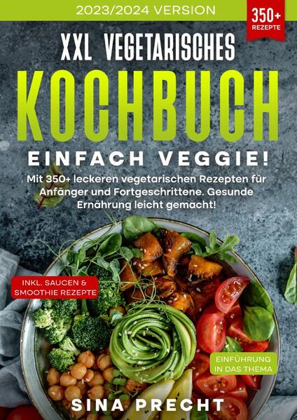 Dieses Vegetarische-Kochbuch ist voll von köstlichen, leicht zuzubereitenden Rezepten! Mit über 350+ Rezepten zur Auswahl, finden Sie in diesem Kochbuch bestimmt das, wonach Sie suchen... Die vegetarische Ernährung hat in den letzten Jahren stark an Popularität gewonnen. Einigen Studien zufolge machen Vegetarier etwa 6 % bzw. 5 % der Bevölkerung in Nordamerika und Europa aus, während in Asien etwa 19 % der Bevölkerung Vegetarier sind. Abgesehen von den ethischen und ökologischen Gründen, die für einen Verzicht auf Fleisch sprechen, kann eine gut durchdachte vegetarische Ernährung auch das Risiko chronischer Krankheiten verringern, die Gewichtsabnahme unterstützen und die Qualität der Ernährung verbessern. Dieses Buch bietet einen Leitfaden für Einsteiger in die vegetarische Ernährung, einschließlich jeder Menge leckerer Rezeptideen. Die vegetarische Ernährung wird mit einer Reihe von gesundheitlichen Vorteilen in Verbindung gebracht. Tatsächlich zeigen Studien, dass Vegetarier tendenziell eine bessere Ernährungsqualität haben als Fleischesser und eine höhere Aufnahme wichtiger Nährstoffe wie Ballaststoffe, Vitamin C, Vitamin E und Magnesium. Eine vegetarische Ernährung kann auch verschiedene andere gesundheitliche Vorteile mit sich bringen. (mehr Informationen finden Sie im Buch) Sie sind auf der Suche nach … ✅ 350+ leckere vegetarische Rezepte (u.a Frühstück, Hauptspeisen, Beilagen, Snacks, Desserts uvm.) ✅ Einführung in das Thema ✅ Den richtigen Zutaten zum Kochen ✅ Inklusive leckere Saucen und Smoothie Rezepte Leckere Gerichte und gute Anhaltspunkte gefällig? Dann greifen Sie jetzt zu!