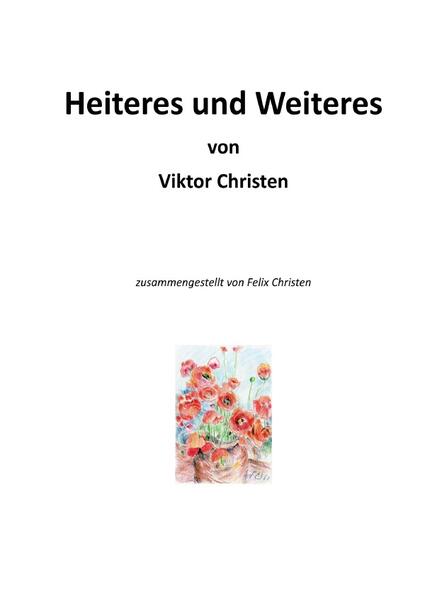 Dieses Buch enthält Zeichnungen und Gedichte, die Dr. Viktor Christen (1933 - 2019) urheberrechtlich eindeutig zugeordnet werden können, und die für seinen Humor und für seine Liebe zum „Spielen“ mit der deutschen Sprache typisch sind. Viktor Christens Sohn (Felix Christen) fand die hier zusammengestellten Gedichte und Zeichnungen nach dem Tod seines Vaters in dessen Nachlass, und beschloss, aus ihnen diese Anthologie zusammenzustellen.