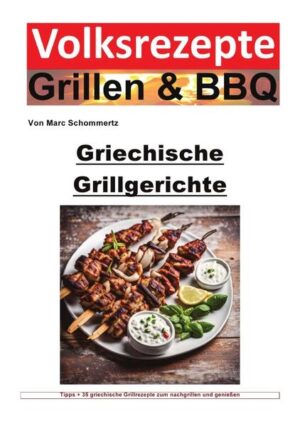 In "Volksrezepte Grillen und BBQ - Griechische Grillgerichte" entführt Marc Schommertz, passionierter Hobbykoch und Verfasser zahlreicher Kochbücher, die Leser in die aromatische Welt des griechischen Grills. Dieses Buch bietet einen umfangreichen Einblick in die kulinarischen Traditionen Griechenlands, geprägt von sonnenverwöhnten Zutaten, herzhaften Aromen und der Kunst des Grillens. Durch Schommertz' Expertise und Liebe zum Detail werden authentische griechische Rezepte zugänglich gemacht, die sowohl Anfänger als auch erfahrene Grillmeister inspirieren. Mit 35 sorgfältig ausgewählten Rezepten für jeweils 4 Portionen, von klassischen Fleischgerichten wie Souvlaki und Gyros bis hin zu delikaten Meeresfrüchten, vegetarischen Optionen und süßen Verführungen, bietet dieses Buch eine umfassende Palette an Geschmackserlebnissen. Jedes Rezept ist ein Fenster in die griechische Kultur und lädt dazu ein, die reichhaltigen Aromen und die Gastfreundschaft Griechenlands zu Hause zu erleben. Neben den Rezepten enthält das Buch wertvolle Tipps und Tricks für das perfekte Grillergebnis, von der optimalen Marinierung bis zur Auswahl des richtigen Zubehörs. Dieser praktische Leitfaden wird durch eine Liste von empfohlenem Grillzubehör ergänzt, das die Zubereitung der griechischen Speisen erleichtert und perfektioniert. "Volksrezepte Grillen und BBQ - Griechische Grillgerichte" ist mehr als nur ein Kochbuch. Es ist eine Reise durch die griechische Kulinarik, die Leser dazu anregt, neue Aromen zu entdecken und die Freude am Grillen mit Familie und Freunden zu teilen. Tauchen Sie ein in die Welt der griechischen Grillkunst und lassen Sie sich von Marc Schommertz' Begeisterung für die griechische Küche anstecken. Ein Muss für alle Grillbegeisterten und Liebhaber der mediterranen Küche.