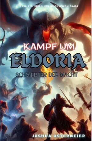 In "Kampf um Eldoria: Schwerter der Macht" entführt uns die epische Geschichte in eine Welt voller Gefahren, Tapferkeit und Magie. Eldoria, ein einst blühendes Land, wird von einer Finsternis bedroht, die alles zu verschlingen droht. Doch Hoffnung keimt auf, als eine Gruppe tapferer Helden sich zusammenschließt, um gegen die drohende Dunkelheit anzutreten. Angeführt von Lyra, Tongat, Amara, Aric, Königin Halina und Leutnant Graffita brechen die Verbündeten auf, um Eldoria zu retten. Auf ihrem Weg durchqueren sie gefährliche Länder, schmieden Allianzen und besiegen furchteinflößende Feinde. Doch der Weg zur Rettung Eldorias ist gepflastert mit Herausforderungen. Von blutigen Schlachten bis hin zu heiligen Zeremonien, von gewaltigen Kreaturen bis zu mächtigen Göttern, jede Wendung der Geschichte fesselt den Leser und entführt ihn in eine Welt voller Abenteuer und Magie. Als die Dunkelheit immer bedrohlicher wird, erkennen die Verbündeten, dass der Kampf um Eldoria nicht nur eine Schlacht um Land und Macht ist, sondern ein Kampf um das Überleben der gesamten Welt. Mit Mut, Entschlossenheit und der Unterstützung göttlicher Mächte stellen sie sich der Finsternis und setzen alles daran, das Licht in Eldoria wiederherzustellen. "Kampf um Eldoria: Schwerter der Macht" ist ein mitreißender Fantasy- Roman, der den Leser auf eine unvergessliche Reise durch eine Welt voller Magie und Abenteuer führt. Mit fesselnden Charakteren, packenden Schlachten und einer mitreißenden Handlung ist dieses Buch ein Muss für alle Fans epischer Fantasiegeschichten.