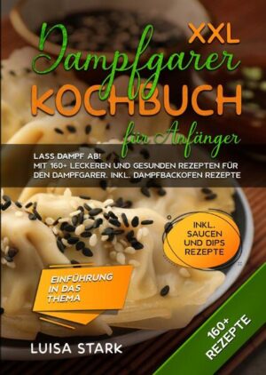 Dieses Dampfgarer-Kochbuch ist voll von köstlichen, leicht zuzubereitenden Rezepten! Mit über 160+ Rezepten zur Auswahl, finden Sie in diesem Kochbuch bestimmt das, wonach Sie suchen... Einer der größten Vorteile des Dampfens von Lebensmitteln, insbesondere von Gemüse, besteht darin, dass bei dieser Methode wichtige Vitamine in den Lebensmitteln verbleiben, anstatt sie auszukochen. Der Verzehr von gedünstetem Gemüse ist der beste Weg, um wichtige Vitamine aus Lebensmitteln zu erhalten, ohne auf Geschmack verzichten zu müssen. Brokkoli zum Beispiel behält über 80 Prozent seines Vitamin-C-Gehalts, wenn er gedünstet wird, während er in der Mikrowelle nur 3 Prozent verliert. Und was noch wichtiger ist: Sie erhalten diese gesundheitlichen Vorteile, ohne auf den Geschmack und die Konsistenz Ihres Essens verzichten zu müssen. Was ist ein Dampfgarer? Ein Dampfgarer dient zum Garen von Fleisch und Gemüse über Dampf, der mit Hilfe von kochendem Wasser erzeugt wird. Je nach Aufbau und Verwendung kann es sich um ein einfaches oder aufwendiges Gerät handeln, das jedoch nur einen Zweck hat: das Garen von Lebensmitteln mit Hilfe von Dampf, indem mit einem Deckel Druck ausgeübt wird. Ein Schnellkochtopf nutzt ebenfalls Dampf zum Kochen, benötigt aber eine geschlossene Umgebung, um den Druck zu maximieren und die Speisen bei höheren Temperaturen zu garen. Ein Dampfgarer verwendet nur Dampf bei normalem Druck und wird mit kochendem Wasser hergestellt. Dämpfen ist im Gegensatz zum Kochen in der Regel vorzuziehen. (mehr Informationen finden Sie im Buch) Sie sind auf der Suche nach … ✅ 160+ leckere Rezepte (u.a. Fisch, Fleisch, Vegetarisch, Beilagen, Desserts uvm.) ✅ Einführung in das Thema ✅ Den richtigen Zutaten ✅ Inklusive Dampfbackofen und Saucen & Dips Rezepte Leckere Gerichte und gute Anhaltspunkte gefällig? Dann greifen Sie jetzt zu!