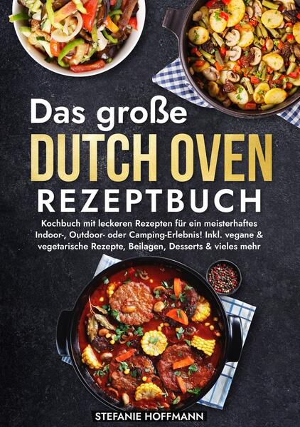 Du liebst es, im Freien zu kochen und möchtest das volle Potenzial deines Dutch Ovens entdecken? Bist du es leid, immer die gleichen Gerichte im Dutch Oven zu kochen? Du möchtest den Dutch Oven in all seiner Vielseitigkeit entdecken und beeindruckende Gerichte zubereiten, die deine Familie und Freunde begeistern werden? Dann ist dieses Buch die perfekte Wahl für dich! Es enthält eine umfangreiche Sammlung von Rezepten, die speziell für den Dutch Oven entwickelt wurden. Egal, ob du ein erfahrener Outdoor-Koch bist oder gerade erst anfängst, mit diesem Kochbuch wirst du inspiriert und in der Lage sein, leckere Mahlzeiten unter freiem Himmel zu zaubern. Die Vorteile des Dutch Oven Kochens sind vielfältig: - Vielseitigkeit: Der Dutch Oven ermöglicht dir eine breite Palette an Kochtechniken, von Schmoren und Braten bis hin zu Backen und Dünsten. - Einfachheit: Einmal die Temperatur richtig eingestellt, kann der Dutch Oven die Wärme gleichmäßig verteilen und über lange Zeit speichern, wodurch das Kochen vereinfacht wird. - Geschmack: Durch das langsame Garen im Dutch Oven werden die Aromen intensiver und die Speisen besonders zart und saftig. - Outdoor-Eignung: Der robuste Dutch Oven ist ideal für das Kochen im Freien - sei es beim Camping, Wandern oder einfach im Garten. Du bist begeistert vom Dutch Oven und möchtest ihn endlich in vollen Zügen nutzen? Mein Kochbuch gibt dir die Möglichkeit, die Vielfalt des Dutch Ovens zu entdecken und seine Vorteile in vollem Umfang zu nutzen. Hier sind weitere Gründe, warum dieses Kochbuch ein absolutes Muss ist: - Anpassung an verschiedene Ernährungsweisen: Es werden sowohl fleischhaltige als auch vegetarische und vegane Gerichte vorgestellt, sodass für jeden Geschmack etwas dabei ist. - Einfache Anleitungen: Alle Rezepte sind leicht verständlich und detailliert beschrieben, damit du auch als Anfänger problemlos leckere Gerichte zubereiten kannst. - Vielfalt: Von der traditionellen Eintopfküche über feurige Tex-Mex-Rezepte bis hin zu köstlichen Backwaren - dieses Buch bringt Abwechslung in deine Küche. - Zusätzlicher Ratgeber: Erfahre alle wichtigen Informationen zum Dutch Oven. Also, worauf wartest du noch? Hol dir jetzt dieses Kochbuch und lass dich von den vielfältigen Rezepten in die Welt des Dutch Oven-Kochens entführen!