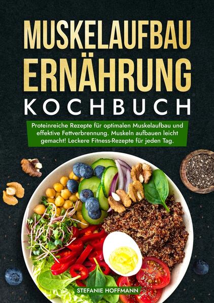 Suchst du nach einem Weg, effektiv Muskeln aufzubauen und deine Fitness zu steigern, ohne dabei auf schmackhafte Mahlzeiten verzichten zu müssen? Möchtest du deinen Körper stärken und gleichzeitig deinen Gaumen verwöhnen? Brauchst du Rezepte, die deine sportlichen Ziele unterstützen und trotzdem einfach und köstlich sind? Dann ist dieses Kochbuch genau das Richtige für dich! Tauche ein in die Welt der High-Protein-Küche und erfahre, wie eine ausgewogene, proteinreiche Ernährung nicht nur deinen Muskelaufbau, sondern auch dein allgemeines Wohlbefinden steigern kann. Dieses Kochbuch bietet dir zahlreiche Vorteile: - Optimale Proteinversorgung: Mit einer ausgewogenen Mischung aus tierischen und pflanzlichen Proteinen sorgt dieses Kochbuch dafür, dass deine Muskeln alles bekommen, was sie zum Wachsen brauchen. - Langanhaltende Energie: Durch eine Balance aus Kohlenhydraten, Fetten und Proteinen bleiben deine Energiespeicher stets gefüllt, perfekt für intensive Workouts. - Unterstützung der Regeneration: Hochwertige Nährstoffe tragen dazu bei, dass sich deine Muskeln nach dem Training schneller erholen. - Kein Verzicht: Leckere Rezepte zeigen, dass Muskelaufbau und Genuss Hand in Hand gehen können. In der heutigen Zeit ist es essenziell, sich bewusst und gesund zu ernähren. Dieses Rezeptbuch bietet dir eine Fülle von Rezepten, die nicht nur köstlich sind, sondern auch deine Muskeln stärken. Warum du dieses Kochbuch unbedingt in deiner Sammlung haben solltest: - Vielfalt an Rezepten: Entdecke eine Bandbreite von Frühstücksideen bis hin zu Hauptgerichten und Snacks. - Budgetfreundlich: Du musst kein Vermögen ausgeben, um gesund zu essen. Viele Zutaten sind leicht verfügbar und erschwinglich. - Einfach und verständlich: Alle Rezepte sind leicht nachzukochen, auch wenn du kein Profi in der Küche bist. - Kreative Ideen: Lass dich von neuen Rezeptideen inspirieren und bringe Abwechslung in deinen Speiseplan. Kaufe noch heute dieses Kochbuch und mache den ersten Schritt in Richtung deines Traumkörpers! Fühl dich stärker, fitter und leistungsfähiger!