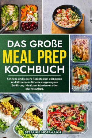 Suchst du nach einer Möglichkeit, deine Mahlzeiten vorauszuplanen und dabei Zeit, Geld und Stress zu sparen? Fühlst du dich oft überfordert von der täglichen Frage, was es zu essen gibt, und greifst dann zu Fast Food? Möchtest du eine gesunde Ernährung sicherstellen und trotzdem nicht jeden Tag stundenlang in der Küche stehen? Dann ist dieses Kochbuch genau das Richtige für dich! Entdecke die Kunst des Vorkochens und erlebe, wie diese Methode deinen Alltag erleichtern und dein Essverhalten verbessern kann. Meal Prep bietet dir zahlreiche Vorteile: - Zeiteffizienz: Koche einmal und genieße mehrere Mahlzeiten. Verabschiede dich von der täglichen Kochroutine! - Gesunde Ernährung: Durch die Planung und Vorbereitung deiner Mahlzeiten vermeidest du ungesunde Spontanentscheidungen. - Budgetfreundlichkeit: Großeinkäufe und geplantes Kochen können Geld sparen, indem teure Fertiggerichte und Restaurantbesuche vermieden werden. - Weniger Lebensmittelverschwendung: Verwende Zutaten effizient und reduziere die Verschwendung von Lebensmitteln. In der heutigen Zeit ist es essenziell, sich bewusst und gesund zu ernähren. Dieses Rezeptbuch bietet dir eine Fülle von Rezepten, die nicht nur köstlich sind, sondern auch deinem Körper guttun. Warum du dieses Kochbuch unbedingt in deiner Sammlung haben solltest: - Vielfalt an Rezepten: Entdecke Rezeptideen von vegetarisch und vegan bis zu Low Carb, leckeren Frühstücksideen und Desserts. - Budgetfreundlich: Du musst kein Vermögen ausgeben, um gesund zu essen. Viele Zutaten sind leicht verfügbar und erschwinglich. - Einfach und verständlich: Alle Rezepte sind leicht nachzukochen, auch wenn du kein Profi in der Küche bist. - Kreative Ideen: Lass dich von neuen Rezeptideen inspirieren und bringe Abwechslung in deinen Speiseplan. Kaufe noch heute dieses Kochbuch und erlebe, wie Meal Prep deinen Alltag erleichtert und dich dabei unterstützt, gesund und ausgewogen zu essen! Fühl dich endlich wieder fit, gesund und voller Energie!