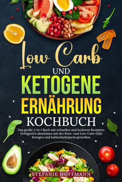 Möchtest Du effektiv Gewicht verlieren, ohne auf Geschmack zu verzichten? Fühlst Du Dich oft müde oder schlapp und sehnst Dich nach mehr Energie im Alltag? Suchst Du nach einer Ernährungsweise, die einfach umzusetzen ist und dennoch Deinen Gaumen erfreut? Dann ist dieses umfassende Kochbuch genau das Richtige für Dich! Erlebe die Vorteile von Low Carb und Keto vereint in einem Buch und verbessere nachhaltig Dein Wohlbefinden und Deine Lebensqualität. Was dieses Buch bietet: - Zwei Ernährungsstrategien, doppelte Vorteile: Entdecke, wie eine kohlenhydratarme oder ketogene Ernährung nicht nur Dein Gewicht, sondern auch Deine Gesundheit beeinflussen kann. - Dauerhafte Energie und kein Mittagstief: Erlebe stetige Energie den ganzen Tag über, ohne die üblichen Müdigkeitsphasen nach den Mahlzeiten. - Geringeres Krankheitsrisiko: Nutze die gesundheitlichen Vorteile, die mit beiden Ernährungsformen verbunden sind, einschließlich reduzierter Risiken für chronische Krankheiten wie Diabetes und Herz-Kreislauf-Erkrankungen. - Keine Heißhungerattacken: Durch den stabilen Blutzuckerspiegel der Low Carb- und ketogenen Ernährung gehören unkontrollierte Fressattacken der Vergangenheit an. Warum Du dieses Kochbuch unbedingt in Deiner Sammlung haben solltest: - Vielfalt an Rezepten: Von Frühstücksideen über Hauptgerichte bis zu Desserts und Snacks - entdecke köstliche Gerichte, die leicht nachzukochen sind. - Budgetfreundlich und zugänglich: Genieße eine gesunde Ernährung, ohne ein Vermögen auszugeben. Viele der Zutaten sind leicht verfügbar und erschwinglich. - Einfach und verständlich: Alle Rezepte sind leicht nachzukochen, auch wenn Du kein Profi in der Küche bist. - Kreative und inspirierende Ideen: Bring frischen Wind in Deinen Speiseplan und genieße die Abwechslung, die diese Rezepte bieten. Kaufe noch heute dieses Rezeptbuch und beginne Deine Reise zu einem gesünderen Lebensstil. Fühl Dich endlich wieder fit, gesund und voller Energie!