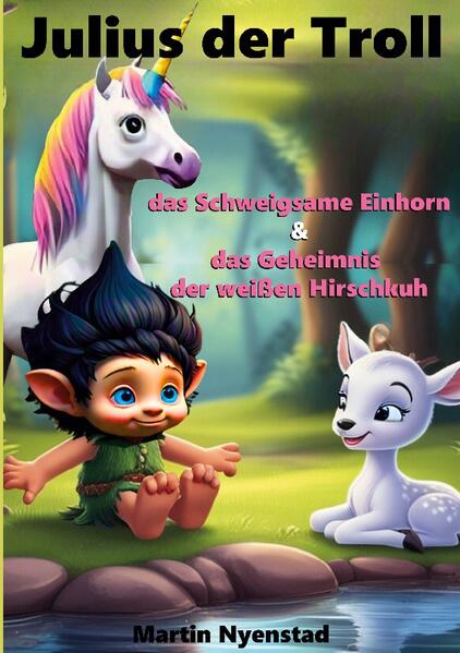 Tauche ein in die magische Welt von Julius dem Troll, und erlebe zwei spannende Abenteuer voller Freundschaft, Mut und Einfühlungsvermögen! In Julius der Troll und das schweigsame Einhorn trifft Julius auf Jona-Lou, ein Einhorn, das nicht spricht. Eines sonnigen Morgens holt Jona-Lou Julius zu einem neuen Abenteuer ab, doch der kleine Troll ist verschwunden. Wird Jona-Lou den mutigen Troll finden und gemeinsam ein besonderes Geheimnis lüften? In Julius der Troll und das Geheimnis der weißen Hirschkuh begegnet Julius der unruhigen Hirschkuh Elli, die nie stillhalten kann. Elli weiß nicht, warum sie immer so zappelig ist, doch mit Julius' Hilfe begibt sie sich auf die Suche nach einer Lösung. Können die beiden Freunde herausfinden, wie Elli ihre innere Ruhe finden kann? Diese liebevoll erzählten Geschichten behandeln wichtige Themen wie selektiven Mutismus und ADHS, und zeigen, dass wahre Freundschaft und Verständnis alle Hindernisse überwinden können. Begleite Julius auf seinen Abenteuern und lerne, wie man mit Einfühlungsvermögen und Herz andere unterstützen kann.