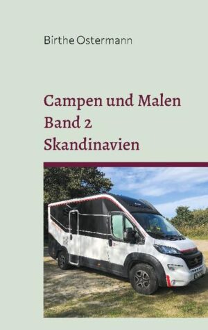 Dieses zweite Reisetagebuch von Birthe Ostermann beschreibt detailliert und lebendig die täglichen Erlebnisse beim Reisen mit einem Wohnmobil sowie das Freilichtmalen. Die Reise geht diesmal über neun Wochen durch Dänemark und Norwegen bis zum Nordkap und durch einen Teil Finnlands und durch Schweden zurück. Besucht werden unter anderem Oslo, Bergen, Trondheim und das Nordkap. Außerdem werden Erlebnisse rund um Elche, Rentiere und die Polarlichter beschrieben. Anschließend geht es eine Woche auf die dänischen Inseln Møn, Lolland und Falster, bevor es mit der Fähre wieder nach Deutschland geht. Die Orte und Stellplätze der Reiseroute werden angegeben, so dass man während des Lesens im Geiste mitreisen kann. Die Ausstattung des Wohnmobils und das Malequipment sind am Ende des Buches aufgelistet.