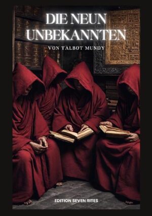 Talbot Mundys "Die neun Unbekannten" aus dem Jahr 1923 - in dieser Ausgabe erstmals in deutscher Sprache veröffentlicht -schickt den Leser auf eine atemberaubende Reise durch verborgene Weisheiten und uralte Mysterien. Bei den Neun Unbekannten handelt es sich um einen Geheimbund, der angeblich um 270 v. Chr. vom maurischen Kaiser Ashoka gegründet wurde. Sein Reich war durch den Einsatz katastrophaler Technologien, welche ganze Zivilisationen zerstören konnten, gefallen. Manche verknüpfen diese Legende sogar mit der mystischen Herrschaft des Gottes Rama, dessen Reich auf ähnliche Weise unterging. Ashoka strebte danach dieses uralte, zerstörerische Wissen zu schützen und dennoch zu bewahren. Er vertraute zu diesem Zweck neun Bücher mit unterschiedlicher Thematik neun unbekannten Männern an. In dem Roman symbolisieren die neun Männer die Verkörperung des Guten. Sie stehen neun Kali-Anbetern gegenüber, die Verwirrung stiften und sich als die wahren Weisen ausgeben. Die Handlung dreht sich um die Gemeinschaft eines Priesters namens Pater Cyprian, der im Besitz geheimnisvoller Bücher ist, diese aber aus christlicher Frömmigkeit vernichten will. Eine Reihe weiterer Charaktere sind aus unterschiedlichen Gründen ebenfalls an den Büchern und ihrem Inhalt interessiert. Das Konzept der ´Neun Unbekannten´ wurde von Louis Pauwels und Jacques Bergier in ihrem 1960 erschienenen Buch "Der Morgen der Magier" populär gemacht. Sie behaupteten, die Neun Unbekannten seien real und Papst Silvester II. - selbst ein Eingeweihter geheimen Wissens - habe sie persönlich getroffen. Der französische Konsul in Kalkutta, Autor und umstrittene Indologe Louis Jacolliot beharrte im 19. Jahrhundert ebenfalls auf ihrer Existenz. Die Neun Unbekannten wurden zudem in der Widmung zu der ersten Ausgabe von Anton LaVeys Satanischer Bibel aus dem Jahr 1969 erwähnt. Dies ist nicht nur ein Buch