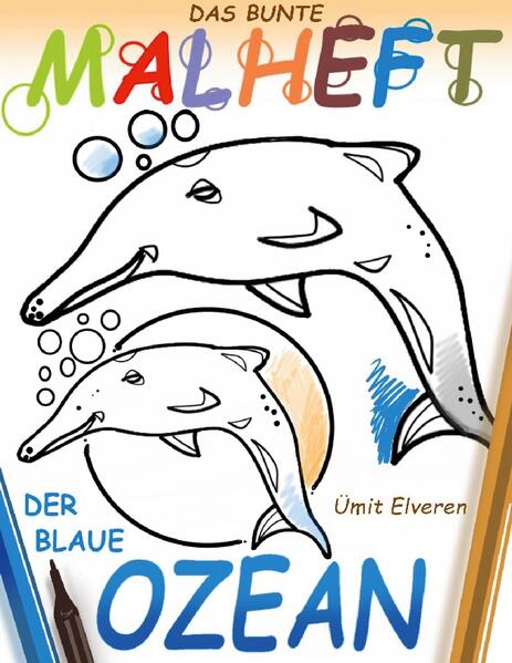 Das Malheft, der blaue Ozean ab acht Jahren. Mit überdimensionalen Darstellungen von Meeresbewohnern, Ungeheuern und anderen Utopien werden mit Freude durch den Einsatz von Malstiften eingefärbt. Auch ein toller Spaß für die Erwachsenen.