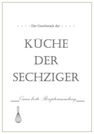 Das Buch umfasst die Rezeptsammlung eines Dienstmädchens aus den Sechziger Jahren, das in einem bessergestellten Haushalt von einer feinen Damen in einem kleinen hessischen Dorf lernen durfte. Auf dem Sterbebett sagte sie zu ihren drei ältesten Enkelinnen: "Bewahrt euch im Herzen, was ich euch beigebracht habe!" Aus diesem Auftrag heraus ist dieses Buch entstanden.