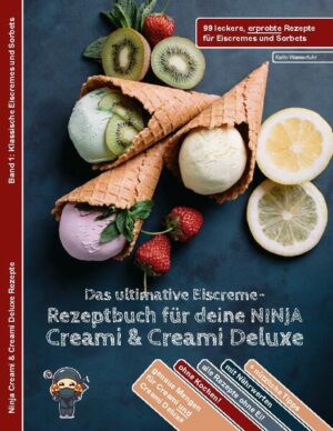 Tauche mit mir ein in die Welt der selbstgemachten Eiscremes und Sorbets - ganz ohne Ei, ohne Kochen und mit garantiertem Erfolg! Dieses Buch bietet dir 99 erprobte und gelingsichere Rezepte, die speziell für die Ninja Creami und Ninja Creami Deluxe entwickelt wurden. Was dich erwartet: Vielfalt pur: Entdecke 99 kreative und köstliche Rezepte für Eiscremes und Sorbets, die deine Geschmacksknospen begeistern werden. Gesund genießen: Zu jedem Rezept findest du detaillierte Nährwertangaben, damit du deine Lieblingskreationen ganz bewusst genießen kannst. Präzise Anleitungen: Alle Zutatenmengen sind sowohl für die Ninja Creami als auch für die Ninja Creami Deluxe angegeben, inklusive der optimalen Programmeinstellungen. Expertenwissen: Mit wertvollen Tipps und Tricks meisterst du typische Herausforderungen bei der Eisherstellung - von der richtigen Konsistenz bis zur optimalen Lagerung. Dieses Buch ist dein perfekter Begleiter durch das ganze Jahr - von erfrischenden Sommerklassikern bis hin zu wärmenden, winterlichen Kreationen. Kreiere kinderleicht deine eigenen Eiskreationen und genieße das Ergebnis - cremig, frisch und unwiderstehlich!