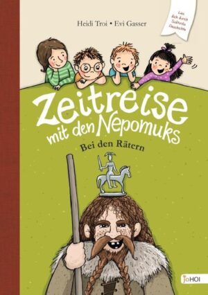 Zuerst hält Theresia das Ganze für eine Flunkerei: Kann das wirklich stimmen, dass ihr Opa Nepomuk weiß, wie man in die Vergangenheit reist? Angeblich hat er aus der Räterzeit diese kleine Pferdestatue mitgenommen - und die sollen nun Theresia, Nikolas, Maria und Chris dem rechtmäßigen Besitzer zurückbringen. Doch das gestaltet sich als nicht ganz so einfach, wie es sich anhört. Die Kinder geraten in Gefangenschaft und sollen dem Druiden für ein Opferritual übergeben werden! Zum Glück gibt es da Jori, den Sohn des Häuptlings … Ein packendes Abenteuer, in dem vier Kinder in der Zeit der Räter landen und beweisen, dass sie ganz schön was im Kopf haben. Eine Geschichte von Heidi Troi mit Illustrationen von Evi Gasser.