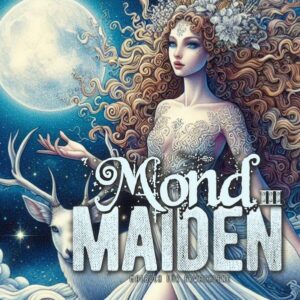 Mond Maiden Graustufen Malbuch für Erwachsene 3 Ein inspirierendes Malbuch für alle Fantasy und Mystik Fans, mit wundervollen "Mond Göttinnen" Das Malbuch beinhaltet 22x22cm 54 Seiten schwarze Rückseiten (damit nichts durch drückt, optimal zum aufhängen) Mond Maidens mit Pflanzen und Blumen Mond Göttinnen mit weissen Hirschen, Eulen und Wölfen Das Fantasy Malbuch ist ein super Geschenk für Fantasy, Mystik, Spiritualität Fans.