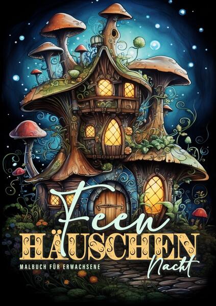 Feen Häuschen "in der Nacht" Malbuch für Erwachsene Zauberhafte kleine (und große) Feen Häuschen in der Nacht in Graustufen, mit Pilztürmchen und kleinen Treppchen, runden Fenstern und Blumen. 54 Seiten A4 Feen Häuser in versch. Stilrichtungen Häuschen in versch. Umgebungen ein Malbuch zum träumen und relaxen dunkle oder schwarze Hintergründe für tolle Farbkontraste Das Malbuch ist ein tolles Geschenk für alle Fantasy, Feen und Mystik/Magie Fans.