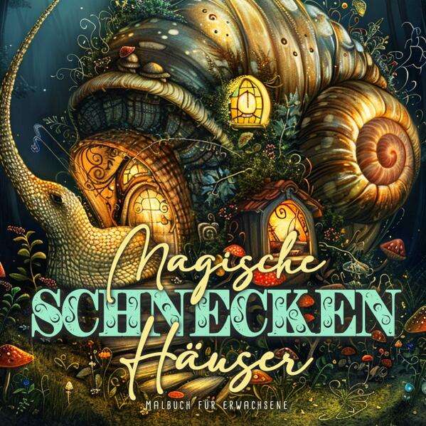 Magische Schneckenhäuser Malbuch für Erwachsene Schnecken im Wunderland bauen sich zauberhafte kleine Häuschen, denn ihrer Fantasy sind keine Grenzen gesetzt. 54 Seiten A4 tolle Schnecken Häuschen und Schlösser Schneckenhäuser aus Pilzen versch. Stilfrichtungen ein Malbuch zum träumen und relaxen einige dunkle oder schwarze Hintergründe für tolle Farbkontraste Das Malbuch ist ein tolles Geschenk für alle Fantasy, Feen und Mystik/Magie Fans.