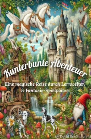 Liebe Leserinnen und Leser, Willkommen in der zauberhaften Welt von "Kunterbunte Abenteuer"! Tauchen Sie ein in unendliche Weiten der Fantasie und begleiten Sie unsere tapferen Helden auf geheimnisvollen Meeren und galaktischen Höhen. Diese magische Vorlesebuch lädt Sie zu einer spannenden Entdeckungsreise ein, voller Rätsel, Freundschaft und wichtigen Lebenslektionen. Jede Seite dieses Buches birgt nicht nur farbenfrohe Geschichten, sondern auch spielerische Aktivitäten, die zum Lernen, Lachen und Träumen anregen. Öffnen Sie die Seiten und lassen Sie sich von den kunterbunten Abenteuern verzaubern – ein interaktives Erlebnis für Jung und Alt! Mit herzlichen Grüßen, David Schönbrunner.