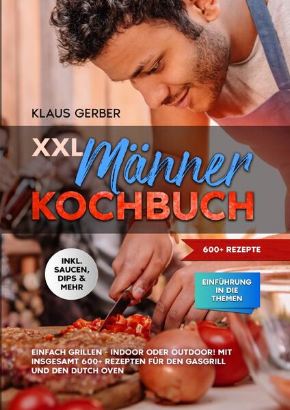 Dieses XXL Männer-Kochbuch ist voll von köstlichen, leicht zuzubereitenden Rezepten! Mit über 600+ Rezepten zur Auswahl, finden Sie in diesem Kochbuch bestimmt das, wonach Sie suchen... Die ersten Schritte sind einfach, solange Sie drei Dinge bei sich haben Den Grill, das Gas und das Essen. Wenn Sie diese drei Dinge haben, können Sie offiziell mit dem Grillen beginnen. Zuerst müssen Sie das Gas an den Grill anschließen. Die meisten Gasgrills werden mit einem Schlauch geliefert, der an den Gastank angeschlossen wird. Der Tank muss geöffnet werden, damit das Gas fließen kann. Einige Grills haben auch ein Gasventil. Stellen Sie also sicher, dass alles geöffnet ist, bevor Sie versuchen, den Grill anzuzünden. Das Anzünden des Grills ist einfach, aber seien Sie sich bewusst, dass Sie mit einem leicht entzündlichen Gas arbeiten. Wenn Sie vor oder nach dem Anzünden Gas riechen, schalten Sie alles aus und überprüfen Sie die Anschlüsse. Ein Gasleck ist ein ernsthaftes Problem, das Sie aber wahrscheinlich nicht haben werden, wenn Sie alles richtig anschließen. Bei einem Gasgrill müssen Sie sich nicht um das Aufwärmen der Kohlen oder das Halten einer gleichmäßigen Temperatur kümmern. (mehr Informationen finden Sie im Buch) Sie sind auf der Suche nach … ✅ 600+ leckere Rezepte für den Gasgrill und den Dutch Oven (u.a. Fleisch, Fisch, Gemüse, Salate, Snacks, Desserts uvm.) ✅ Einführung in das Thema ✅ Tipps & Tricks rund um den Gasgrill & Dutch Oven ✅ Inklusive leckere Saucen, Dips & Marinaden Leckere Gerichte und gute Anhaltspunkte gefällig? Dann greifen Sie jetzt zu!