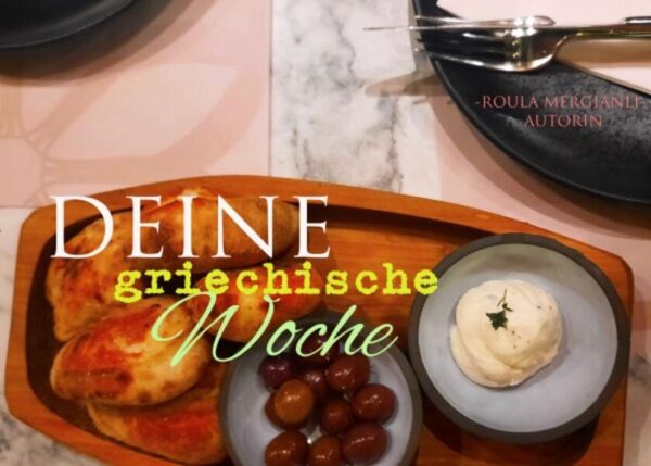 "Deine griechische Woche" ist ein Kochbuch, welches Dich für sieben Tage in die griechische Küche eintauchen lässt. Ein Hauch Griechenland, einfache und traditionelle Rezepte zum Nachkochen, die mit griechischer Mythologie und etwas Humor verfeinert sind. Zu jedem Gericht, gibt es zusätzlich einen Tipp des Tages dazu! Lass Dich inspirieren und beginne heute "Deine griechische Woche".