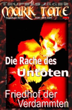 TEUFELSJÄGER Mark Tate 093-094: Die Rache des Untoten ...und " Friedhof der Verdammten " 093: W. A. Hary: Die Rache des Untoten „Er kehrte zurück aus dem Schattenreich – um sich Mark Tate zu holen!“ Der Schavall war das ultimative Amulett gewesen von Mark Tate, dem Teufelsjäger. All die Jahre. Doch er hat seinen Besitzer gewechselt. Nun ist May Harris, die Lebensgefährtin von Mark Tate, seine Trägerin. Und sie muss erkennen, dass sie als solche eher die Sklavin des Amuletts ist, anstatt umgekehrt, und dass sie noch sehr viel lernen muss… 094: W. A. Hary: Friedhof der Verdammten „Mark Tate mal zwei – und einer soll sterben!“ Es geschah wie durch ein Wunder: Ich blieb auch diesmal unversehrt, allerdings hatte ich keine Lust, mich mit dem Drachen näher zu beschäftigen. Das Intermezzo mit dem Zyklopen genügte mir voll und ganz. Deshalb floh ich seitlich zum Waldrand und schob meine Arme in das dichte Gestrüpp, um eine Lücke zu schaffen, durch die ich schlüpfen konnte. Aber das brauchte ich gar nicht, denn die Lücke tat sich von allein auf. Ich übersah dabei, dass dies wie das Aufreißen eines gierigen Maules wirkte, und trat vor… Impressum: Copyright by HARY-PRODUCTION * Canadastr. 30 * D-66482 Zweibrücken * www.Hary-Production.de Umschlaggestaltung/Schriftzug: Holger Möllers Innenlogo (Darstellung Schavall): Helmut Bone Nähere Angaben zum Hauptautor und Herausgeber siehe hier: http://de.wikipedia.org/wiki/Wilfried_A._Hary