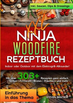 Dieses Woodfire-Kochbuch ist voll von köstlichen, leicht zuzubereitenden Rezepten! Mit über 303+ Rezepten zur Auswahl, finden Sie in diesem Kochbuch bestimmt das, wonach Sie suchen... Kann der Woodfire Grill… …den rauchigen Geschmack, nach dem Sie sich sehnen, in einem kompakten und vielseitigen Paket liefern? Finden wir es heraus! Tauchen wir tief in die Welt des Ninja Woodfire Outdoor Grills ein. Ninja ist bekannt für seine hochwertigen Küchengeräte und hat sich mit diesem eleganten und vielseitigen Grill/BBQ-Smoker an die Outdoor-Küche herangewagt. Eigenschaften des Grills - 7 Kochfunktionen: Der Ninja Woodfire verfügt über sieben verschiedene Kochfunktionen, darunter Grillen, Räuchern, Braten, Backen, Dörren, Frittieren und Aufwärmen. Diese Vielseitigkeit bedeutet, dass Sie Lebensmittel auf verschiedene Arten zubereiten können, vom Anbraten von Steaks bis zum Knusprigmachen Ihrer luftgefrorenen Lieblingsgerichte. Sie können sogar Desserts backen oder Obst und Gemüse dehydrieren. - Grillrost und Frittierkorb: Diese beiden Zubehörteile sind so konzipiert, dass sie die ideale Kochfläche für verschiedene Arten von Lebensmitteln bieten. Der Grillrost eignet sich perfekt zum Anbraten von Fleisch und zum Erzielen der begehrten Grillmarkierungen, während der Garkorb für empfindlicheres Grillgut wie Fisch und Gemüse geeignet ist und ein gleichmäßiges Garen ohne Anhaften gewährleistet. (mehr Informationen finden Sie im Buch) Sie sind auf der Suche nach … ✅ 303+ leckere Rezepte (u.a. Frühstück, Fleisch- und Fischgerichte, Salate, Suppen, Snacks, Desserts uvm.) ✅ Einführung in das Thema ✅ Den richtigen Zutaten ✅ Inklusive Vielzahl leckerer Saucen & Dips Rezepte Leckere Gerichte und gute Anhaltspunkte gefällig? Dann greifen Sie jetzt zu!