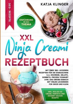 Dieses Creami-Kochbuch ist voll von köstlichen, leicht zuzubereitenden Rezepten! Mit über 202+ Rezepten zur Auswahl, finden Sie in diesem Kochbuch bestimmt das, wonach Sie suchen... Der Ninja CREAMi stellt einen bedeutenden Sprung… …in der Technologie für die Zubereitung von Desserts zu Hause dar. Der Ninja CREAMi wurde als Antwort auf den wachsenden Trend zu selbstgemachten, gesunden und individuell gestaltbaren gefrorenen Desserts eingeführt. Vor seiner Einführung erforderte die Herstellung von Eiscreme, Gelato, Sorbets und ähnlichen Desserts zu Hause entweder manuelle Arbeit mit den notwendigen Werkzeugen oder sperrige, oft teure Eismaschinen, die vielseitiger sein mussten und das Vorfrieren von Zutaten oder Komponenten erforderten. Das Besondere am Ninja CREAMi ist seine revolutionäre Technologie, die praktisch jeden gefrorenen Feststoff mit nur einem Knopfdruck in ein cremiges, glattes Dessert verwandelt. Warum der Ninja Creami? Gefrorene Desserts neu definiert: Der Ninja CREAMi geht weit über die herkömmliche Zubereitung von gefrorenen Desserts hinaus. Er friert die Zutaten nicht nur ein, sondern verwandelt sie in cremige, traumhafte Leckereien. Seine Vielseitigkeit zeigt sich darin, dass er mühelos ein ganzes Spektrum von Desserts kreiert, von reichhaltigen Eiscremes und seidigen Gelatos bis hin zu leichten Sorbets und dicken Milchshakes, und damit die einseitige Leistung herkömmlicher Eismaschinen übertrifft. (mehr Informationen finden Sie im Buch) Sie sind auf der Suche nach … ✅ 202+ leckere Eis-Rezepte (u.a. Eiscremes, Gelatos, Sorbets, Frozen Yoghurt, Parfaits, Milchshakes, Slushies uvm.) ✅ Einführung in das Thema ✅ Den richtigen Zutaten ✅ Inklusive Rolled-Ice-Cream und Saucen Rezepte Leckere Gerichte und gute Anhaltspunkte gefällig? Dann greifen Sie jetzt zu!