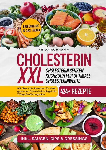 Dieses Cholesterin senken Kochbuch ist voll von köstlichen, leicht zuzubereitenden Rezepten! Mit 424+Rezepten zur Auswahl, finden Sie in diesem Kochbuch bestimmt das, wonach Sie suchen... Ihr Körper braucht Cholesterin… …um richtig zu funktionieren. Wenn Sie jedoch zu viel Cholesterin im Blut haben, kann es sich an den Wänden Ihrer Arterien festsetzen und diese verengen oder sogar blockieren. Dadurch sind Sie dem Risiko einer koronaren Herzkrankheit und anderer Herzerkrankungen ausgesetzt. Cholesterin wird auf Proteinen, den so genannten Lipoproteinen, durch das Blut transportiert. Ein Typ, LDL, wird manchmal als "schlechtes" Cholesterin bezeichnet. Ein hoher LDL-Spiegel führt zu einer Ablagerung von Cholesterin in den Arterien. Eine andere Art, HDL, wird manchmal als "gutes" Cholesterin bezeichnet. Es transportiert Cholesterin aus anderen Teilen Ihres Körpers zurück zur Leber. Dann entfernt die Leber das Cholesterin aus dem Körper. (mehr Informationen finden Sie im Buch) Sie sind auf der Suche nach … ✅ 424+ leckeren cholesterinarmen Rezepten (Frühstück, Fisch- und Fleischgerichte, Salate, Suppen, Snacks, Desserts uvm.) ✅ Einführung in das Thema ✅ 7-Tage Ernährungsplan ✅ Inkl. leckere Saucen, Dips & Dressing Rezepte Leckere Gerichte und gute Anhaltspunkte gefällig? Dann greifen Sie jetzt zu!