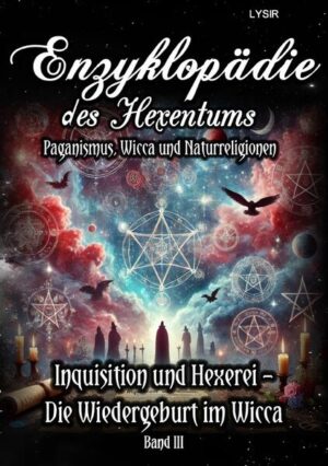 Im dritten Band der „Enzyklopädie des Hexentums“ wird die düstere Zeit der Hexenverfolgungen und der Inquisition beleuchtet. Hier werden die grausamen Verfolgungen und irrationale Anklagen gegen Hexen und Hexer aufgezeigt, die oft unschuldig verurteilt und hingerichtet wurden. Doch es wird auch die Entstehung einer neuen spirituellen Bewegung, Wicca, beschrieben, die auf alten heidnischen Weisheiten basiert und sich zu einer modernen Religion entwickelt hat. In den Kapiteln über Magie, Wicca und deren Umsetzungen erhält man Einblicke in die vielfältigen Praktiken und Philosophien, die Wicca ausmachen. Magische Rituale und Glaubenssätze spielen eine zentrale Rolle im täglichen Leben der Praktizierenden und zeigen die tiefe Verbindung zur Natur und zur Spiritualität. Traditionen, Gemeinschaften und menschliche Egos innerhalb des Wicca werden ebenso thematisiert. Unterschiedliche Strömungen und Interpretationen führen zu einer reichen Vielfalt an Traditionen, gleichzeitig entstehen Herausforderungen und Konflikte durch individuelle Egos und Gemeinschaftsdynamiken. Das Buch behandelt auch die Rolle von Geschichten, Büchern und die Macht der Worte innerhalb der Wicca-Tradition. Literarische und mündliche Überlieferungen tragen zur Weitergabe von Wissen bei und formen zugleich Mythen und Legenden. Die Verbindungen zwischen Hexen und Druiden, zwei der bekanntesten heidnischen Traditionen, werden untersucht. Beide Gruppen teilen eine tiefe Verbundenheit zur Natur und eine reiche Geschichte spiritueller Praktiken. Ein besonderes Kapitel widmet sich Gerald Brousseau Gardner, dem Begründer des Wicca. Seine Visionen und Lehren haben die Bewegung nachhaltig geprägt. Das Konzept von Skyclad, der rituellen Nacktheit, und die verschiedenen rituellen Bekleidungen in der Magie werden ebenfalls beleuchtet. Abschließend wird ein Blick auf die geografischen Schwerpunkte, Vermarktungsstrategien und die weltweite Popularität des Wicca geworfen.