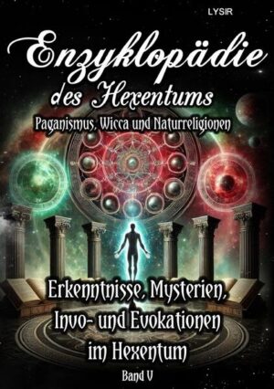 Im fünften Band der „Enzyklopädie des Hexentums“ stehen die tieferen Erkenntnisse und Mysterien des Hexentums im Fokus. Dieser Band befasst sich ausführlich mit den grundlegenden Ideen und Fragen, die sowohl Neulinge als auch erfahrene Praktizierende in der Welt des Hexentums und der Naturreligion beschäftigen. Ein zentraler Teil dieses Bandes sind die „13 Fragen über das Hexentum“, die umfassend beantwortet werden. Diese Fragen reichen von den grundlegenden Tätigkeiten und Zielen des Hexentums bis hin zu den metaphysischen und existenziellen Überlegungen, die diese Praxis begleiten. Hier findet man Antworten auf Fragen wie: „Was wird im Hexentum gemacht?“, „Was ist das Ziel im Hexentum?“ und „Welche Wirkungen in der Magie gibt es?“. Der Band geht auch auf erkenntnishafte Erfahrungen ein, die als eigene Regeln und Gesetze im Hexentum verstanden werden können. Diese Erfahrungen bieten neue Ideen und Sichtweisen und können als praktischer Leitfaden dienen, um die Magie einfacher in das eigene Leben zu integrieren. Ein weiteres zentrales Thema ist das Hexentum als Mysterientradition. Hier werden historische Wurzeln und verschiedene Traditionen beleuchtet, die das Hexentum geprägt haben. Die Entwicklung und Veränderungen dieser Traditionen, sowohl im Wicca als auch im allgemeinen Hexentum, werden detailliert dargestellt. Besondere Aufmerksamkeit gilt den Definitionen und Veränderungen innerhalb der magischen Praxis. Komplexe Begriffe wie „Ego“, „Niederes Selbst“, „Bewusstsein“ und „Höheres Selbst“ werden beleuchtet und erklärt. Ein essenzielles Kapitel widmet sich den Invound Evokationen – dem Hineinrufen und Herbeirufen von feinstofflichen Energien und Entitäten. Diese rituellen Praktiken und die Sprache der Magie sind für das Verständnis und die Anwendung der Hexenkunst von zentraler Bedeutung und bieten einen tiefen Einblick in die magische Arbeit.