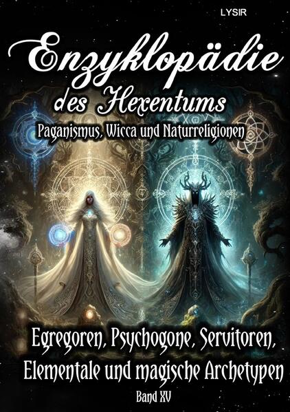 Im fünfzehnten Band der „Enzyklopädie des Hexentums“ wird das faszinierende und komplexe Thema der magischen Kreation von Egregoren, Psychogonen, Servitoren und Elementalen behandelt. Dieser Band bietet sowohl theoretische Grundlagen als auch praktische Anleitungen, um diese mächtigen magischen Entitäten zu erschaffen und zu nutzen. Der erste Teil des Buches widmet sich der Theorie und bietet einen ausführlichen Exkurs über die Bezeichnungen und Definitionen der zu kreierenden Entitäten. Die Unterschiede und Gemeinsamkeiten zwischen Egregoren, Psychogonen, Servitoren und Elementalen werden detailliert erläutert, um ein klares Verständnis dieser Begriffe zu vermitteln. Im praktischen Abschnitt wird das Ritual der Kreation von Egregoren, Psychogonen, Servitoren und Elementalen detailliert beschrieben. Dieser rituelle und praktische Leitfaden führt Schritt für Schritt durch den Prozess der Erschaffung und Schulung dieser magischen Begleiter. Von der Chakrenaktivierung und Verbindung zu den eigenen Energiekörpern, über Bannungen und Stärkung, bis hin zur Raumdefinition des magischen Ateliers und der eigentlichen Kreation und Ausformung der Entitäten alle Schritte werden ausführlich erklärt. Abschließend wird die Verabschiedung der Energien und Bannung mittels henochischen Pentagrammrituals beschrieben. Ein weiterer wichtiger Abschnitt des Buches widmet sich den religiösen und archetypischen Tänzen von Göttern und Göttinnen, wobei hier die verschiedenen Schwingungen der Göttin und des Gottes im Sinne der Magie und des Hexentums beleuchtet werden. Die ersten Ideen und Einteilungen von Möglichkeiten für archetypische Transformationen in rituelle Praktiken werden vorgestellt. Die Typisierungen von Archetypen im chaotischen Kosmos und die klassischen Archetypen nach Carl Gustav Jung werden ausführlich behandelt, um ein tiefes Verständnis der archetypischen Muster und ihrer Bedeutung in der Magie zu vermitteln.