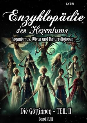 Im achtzehnten Band der „Enzyklopädie des Hexentums“ wird die Betrachtung der Göttinnen fortgesetzt. Der Abschnitt „Die Göttinnen im Einzelnen betrachtet – Teil 2“ führt durch eine breite Palette von Göttinnen wie Macha, die keltische Kriegsgöttin