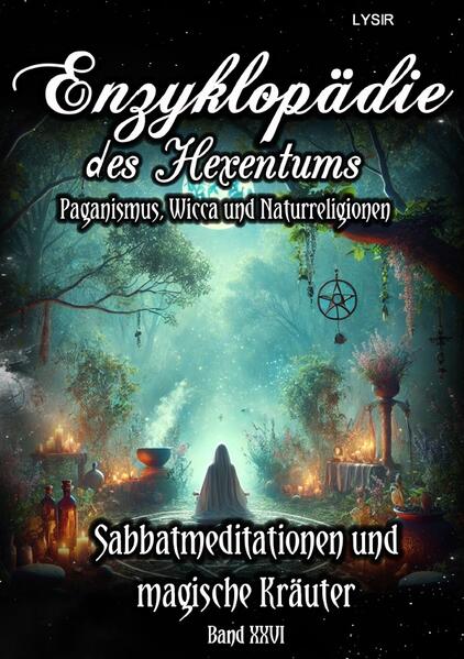 Im sechsundzwanzigsten Band der „Enzyklopädie des Hexentums“ stehen die tiefgehende Praxis der Sabbatmeditationen und das Wissen um magische Kräuter im Mittelpunkt. Diese Ausgabe bietet eine umfassende Anleitung zur meditativen und astralen Praxis der acht Sabbate sowie zur Verwendung von Kräutern in der magischen Arbeit. Der erste Abschnitt widmet sich den Sabbatmeditationen. Eine allgemeine Einführung zur Entspannung, Chakrenaktivierung und Energiekörperverbindung bereitet den Geist und Körper auf die tieferen spirituellen Arbeiten vor. Die Sabbatmeditationen sind darauf ausgelegt, die Energien der einzelnen Sabbate zu erfassen und fokussiert zu nutzen. Jede geführte Reise ermöglicht tiefe Verbindungen zu Göttin und Gott und bietet einzigartige Einblicke in die speziellen Themen der Sabbate. Die Meditationen umfassen Yule, Imbolc, Ostara, Beltaine, Litha, Lughnasadh, Mabon und Samhain, wobei jede Meditation die Essenz des jeweiligen Festes einfängt. Ein wesentlicher Teil dieses Bandes sind die Hexenkräuter und Räucherungen. Diese Kräuter werden in der magischen Praxis für verschiedene Zwecke verwendet, von Heilung und Schutz bis hin zu Reinigung und spiritueller Verbindung. Der Abschnitt über Kräutermischungen der magischen Praxis bietet Anleitungen zur Herstellung und Verwendung von Kräutermischungen für verschiedene rituelle und magische Zwecke. Das Kapitel „Magische Kräuter im Einzelnen“ bietet detaillierte Informationen zu einer Vielzahl von Kräutern und ihren spezifischen magischen Anwendungen. Zu den bekanntesten Kräutern gehören Alraune, Beifuß, Brennnessel, Johanniskraut, Kamille, Lavendel, Rosmarin, Salbei und Thymian. Für jedes Kraut werden Informationen zur magischen Arbeit, planetaren Zuordnung, Elementzuordnung und sympathiemagischen Verwendung gegeben. Dieser Band der Enzyklopädie ist ein Leitfaden für alle, die ihre spirituelle Praxis vertiefen und die Verbindung zu den natürlichen Zyklen und den magischen Eigenschaften der Kräuter stärken möchten.