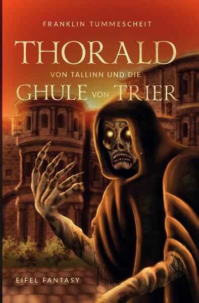 Aus den Rezensionen bei LovelyBooks.de: "Für Fans von düsteren, mittelalterlich geprägten Fantasy-Romanen ist *"Thorald von Tallinn und die Ghule von Trier"* ein absolutes Muss." Die Handlung des ersten Eifel Fantasy Romans „Thorald von Tallinn und die Ghule von Trier“ spielt in einer fantastischen Eifel des Mittelalters, in der Magie, Magier und magische Geschöpfe zum Alltag gehören. Thorald von Tallinn ist ein magiebegabter ehemaliger Kampfheiler, der seinen Lebensunterhalt als reisender Schriftkundler in der Stadt Colonia bestreitet. Seine Reisen führen ihn regelmäßig in die Region zwischen den Städten Aachen, Colonia, Coblenz und Trier. Als Kleinkind wurde Thorald von Tallinn verflucht und verspürt seitdem jedes Mal Schmerzen, wenn in seiner Gegenwart gelogen wird. Dieser Fluch und sein ausgeprägter Sinn für Gerechtigkeit haben ihn zu einem bekannten Jäger menschlicher und nicht-menschlicher Ungeheuer gemacht. In diesem Roman klärt Thorald von Tallinn nicht nur eine Serie grausamer Morde in der Stadt Trier auf, sondern erzählt in Rückblenden auch die Geschichte, wie er zu diesem bekannten Jäger wurde.