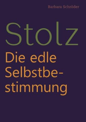 Stolz - die edle Selbstbestimmung verbindet köstliche vegane Rezepte mit leidenschaftlichen Gedichten. Mit jeder Seite dieses kleinen Buches kannst Du den Stolz und die Selbstbestimmung in Deinem Leben zelebrieren. Erlebe die Magie der grünen Küche und spüre die Schwingungen von Farben und Gewürzen. Begebe Dich auf eine Reise voller phantastischer Kulinarik und lustvoll-erhabener Inspiration. Lass Dich verzaubern! Finde in vielen Momenten, mit oder ohne Lippenstift, die stolze Kraft, die in Dir steckt. Dein inneres Bewusstsein entfaltet dann, en passant, eine charismatische Wirkung.