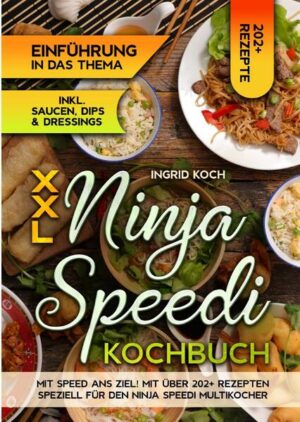 Dieses Speedi-Kochbuch ist voll von köstlichen, leicht zuzubereitenden Rezepten! Mit über 202+ Rezepten zur Auswahl, finden Sie in diesem Kochbuch bestimmt das, wonach Sie suchen... In den hektischen Küchen von heute, in denen Zeit eine wichtige Rolle spielt und multifunktionale Geräte geschätzt werden, verschwimmen manchmal die Grenzen zwischen den Innovationen. Der Ninja Speedi ist ein Küchengerät, mit dem Sie im Handumdrehen gesunde und köstliche Mahlzeiten zubereiten können. Dieses Gerät arbeitet mit dem Schnellkochsystem von Ninja, das die Kraft von Heißdampf und Frittieren kombiniert, um Lebensmittel schnell und gleichmäßig zu garen. Mit dem Ninja Speedi können Sie Ihre Lieblingsspeisen frittieren, braten, backen und grillen - und das alles mit wenig bis gar keinem Öl. Sie können ihn auch zum Dämpfen von Gemüse, Meeresfrüchten und anderen Gerichten verwenden, wodurch deren natürlicher Geschmack und Nährstoffe erhalten bleiben. Vorteile des Ninja Speedi Schnellkochtopfs Hier sind einige Gründe, warum der Ninja Speedi Schnellkocher und die Fritteuse eine großartige Ergänzung für jede Küche sind: Vielseitige Kochoptionen: Die Ninja Speedi Schnellkoch- und Fritteuse bietet mehrere Kochfunktionen, wie z. B. Frittieren, Braten, Backen, Grillen, Dünsten und Sautieren. Schnelle Garzeit: Mit seinem Schnellkochsystem kann der Ninja Speedi Mahlzeiten bis zu 60 % schneller als herkömmliche Kochmethoden zubereiten, was bedeutet, dass Sie köstliche Mahlzeiten in einem Bruchteil der Zeit genießen können. (mehr Informationen finden Sie im Buch) Sie sind auf der Suche nach … ✅ 202+ leckere Rezepte (u.a. Frühstück, Fleisch- und Fischgerichte, Salate, Suppen, Snacks, Desserts uvm.) ✅ Einführung in das Thema ✅ Den richtigen Zutaten ✅ Inklusive Vielzahl leckerer Saucen & Dips Rezepte Leckere Gerichte und gute Anhaltspunkte gefällig? Dann greifen Sie jetzt zu!