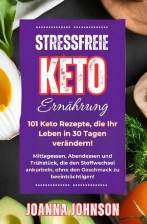 Wollten Sie schon immer eine Diät, mit der Sie sich am besten fühlen, Gewicht verlieren und Energie haben, ohne stundenlang in der Küche stehen zu müssen? „Stressfreie Keto Ernährung“ ist Ihre ultimative Antwort! Dieses Buch wurde speziell für Sie entwickelt, wenn Sie die Vorteile der ketogenen Ernährung nutzen möchten, ohne auf Geschmack und Komfort verzichten zu müssen. Verwandeln Sie Ihr Leben mit Leichtigkeit Stellen Sie sich vor, Sie genießen köstliche Gerichte, die Ihren Stoffwechsel ankurbeln, Ihr Energieniveau steigern und Ihnen helfen, Ihre Gewichtsziele zu erreichen, ohne sich entbehrungsreich zu fühlen. Mit „Stressfreie Keto Ernährung“ entdecken Sie nicht nur 101 erstaunliche Rezepte, sondern erhalten auch praktische Tipps für jede Mahlzeit des Tages. Nie wieder Kompromisse eingehen: Schnelle und leckere Rezepte Es gibt keinen Grund, Dinge zu verkomplizieren. Unser Buch führt Sie durch Rezepte, mit denen Sie Zeit sparen, ohne auf Geschmack verzichten zu müssen. Egal, ob Sie ein erfahrener Koch oder ein Anfänger in der Küche sind, Sie werden schnelle und einfache Gerichte finden, die perfekt für geschäftige Tage sind. Snacks und Süßigkeiten ohne Reue Wer sagt denn, dass man während einer ketogenen Diät keine Snacks und Einfache Planung und nachhaltiger Nutzen Nicht nur Rezepte, sondern auch ein ganzer Abschnitt, der der Planung von Mahlzeiten und dem intelligenten Einkauf von Lebensmitteln gewidmet ist. Hier erfahren Sie, wie Sie einen ausgewogenen Wochenplan zusammenstellen und wie Sie Ihre Einkäufe erledigen, damit Sie jede Mahlzeit mit Freude zubereiten und genießen können. Mit unseren Tipps und praktischen Anleitungen werden Sie in der Lage sein, die Ketose ohne Stress und ohne Kompromisse einzuhalten. Kaufen Sie „Stressfreie Keto Ernährung“ noch heute und beginnen Sie Ihre Reise zu einem gesünderen, erfüllteren Leben. Ihre Transformation beginnt hier!