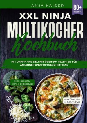 Dieses Multikocher-Kochbuch ist voll von köstlichen, leicht zuzubereitenden Rezepten! Mit über 80+ Rezepten zur Auswahl, finden Sie in diesem Kochbuch bestimmt das, wonach Sie suchen... In den hektischen Küchen von heute... …in denen Zeit eine wichtige Rolle spielt und multifunktionale Geräte geschätzt werden, verschwimmen manchmal die Grenzen zwischen den Innovationen. Der Ninja Foodi Multikocher ist nicht einfach nur ein weiteres Gerät in Ihrer Küche